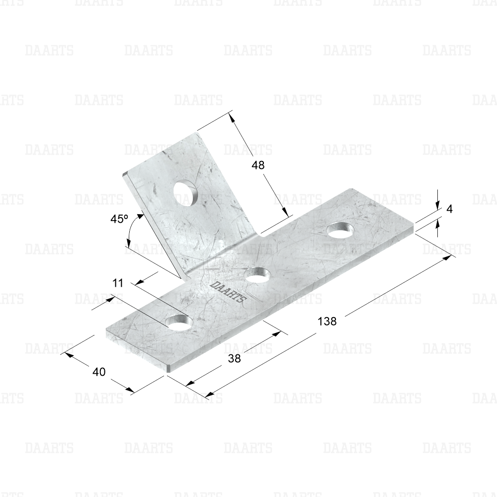 с размерами Уголок DS MQL 3D45